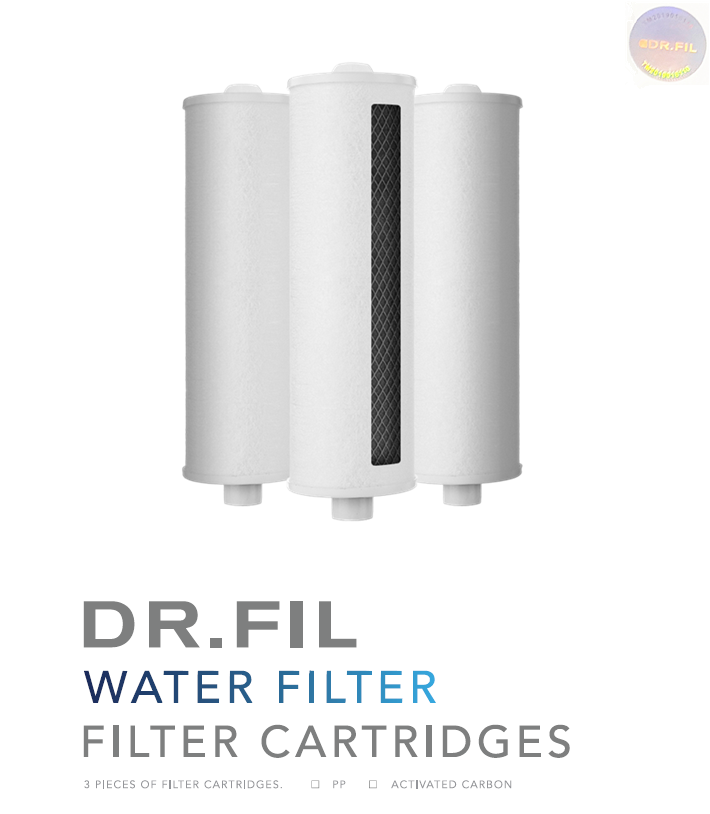 DR.FIL Activated Carbon Filter Cartridges ( x3ps )
